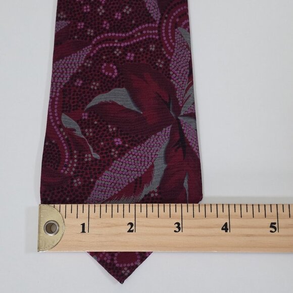 F. RVNCI Roma V. Condotti 92-93 Silk Tie Floral Hearts VTG Rare W 3.5 L 57.75 IN - Picture 8 of 16
